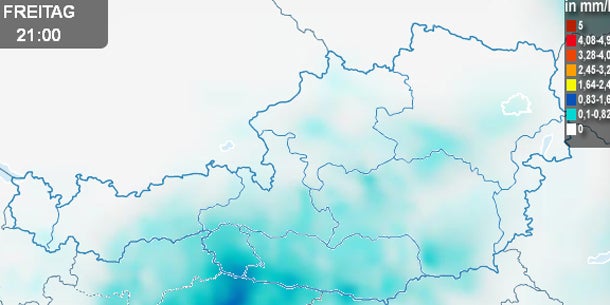 Der Regen kommt pünktlich zum Wochenende