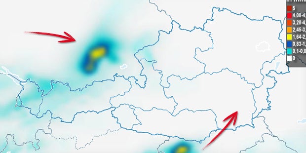 Der erste Regen seit zwei Wochen kommt