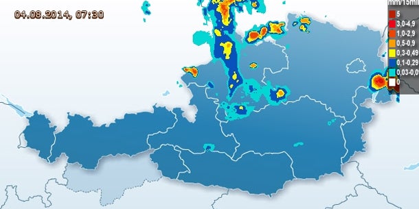Gewitter-Walze überrollt Österreich
