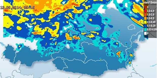 Unwetter-Warnung für das Wochenende