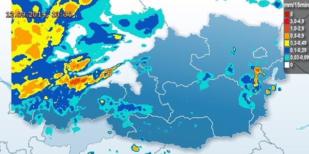 Unwetter-Warnung für das Wochenende