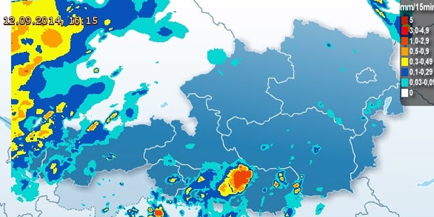 Unwetter-Warnung für das Wochenende