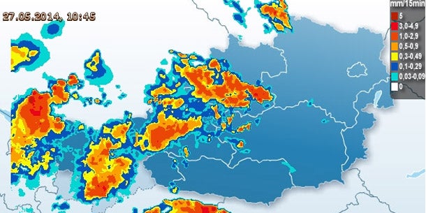 Wieder schwere Hagel- Unwetter in Österreich