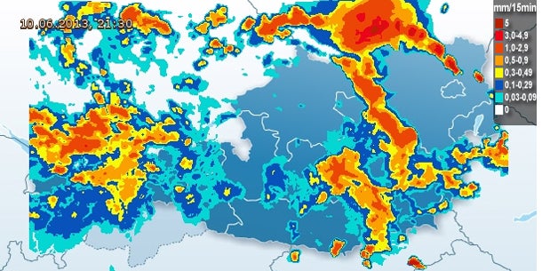 Wieder Unwetter über Österreich