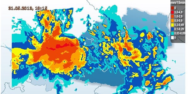 Starkregen überflutet Österreich