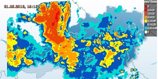 Starkregen überflutet Österreich