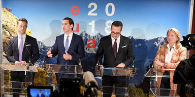 Kurz Strache, Bl&uuml;mel, Kneissl