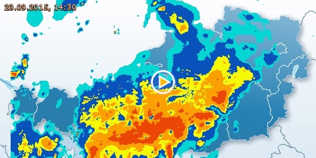 Kaltfront bringt Schnee und Regen