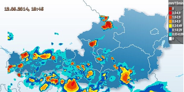 Schwere Gewitter in ganz Österreich