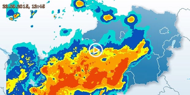Kaltfront bringt Schnee und Regen