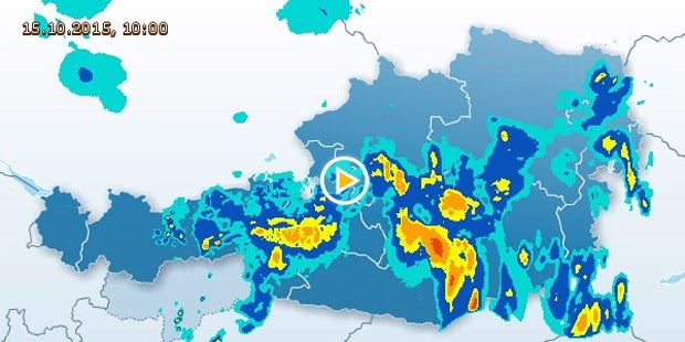 Schnee im Westen, Regenwalze im Osten