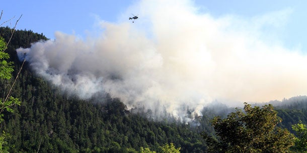Waldbrand bei Bad Reichenhall