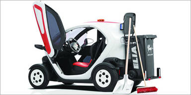 Renault Twizy als Müllabfuhr