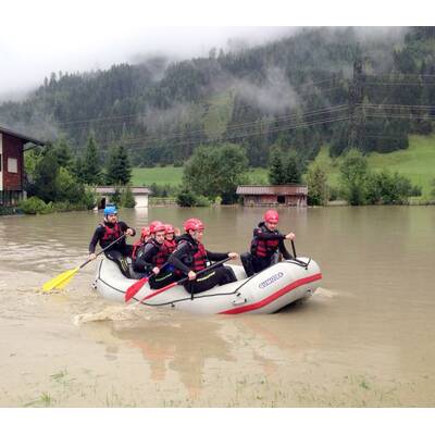 Hochwasser in Brixen im Thale 