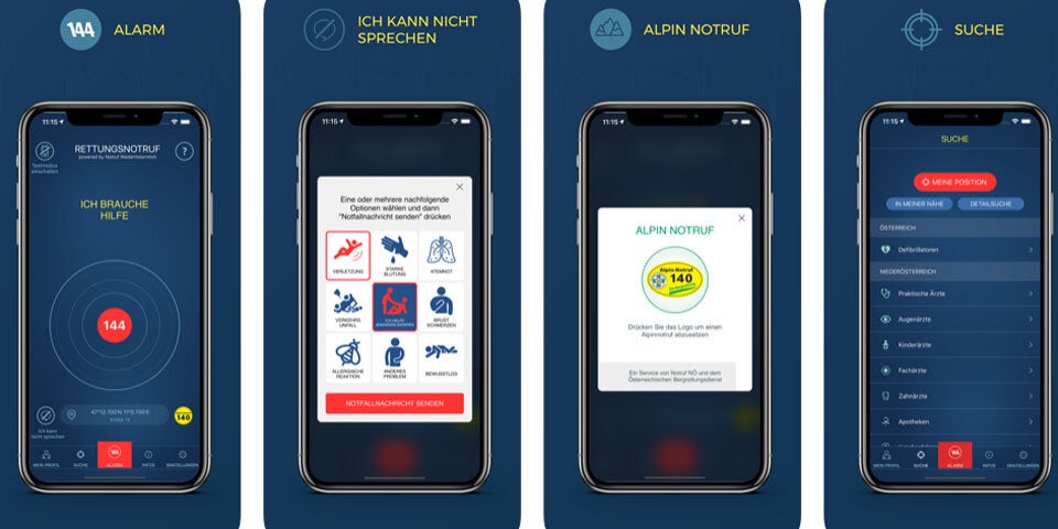 Wiener Rettung hat eine neue Notruf-App
