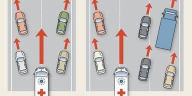 Was man über die Rettungsgasse wissen muss