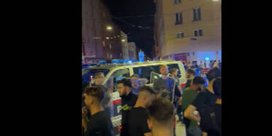 Austria- und Fenerbahce-Fans liefern sich wilde Stra&szlig;enschlacht