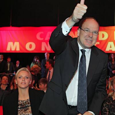 Charlene & Albert: Gemeinsam beim Boxkampf