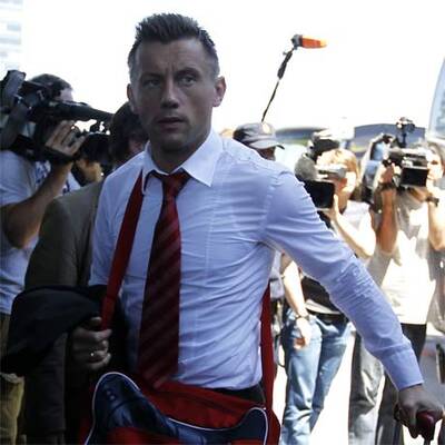 Bayern München trifft in Madrid ein