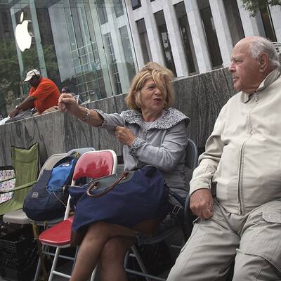 Warteschlange: Auch in New York ist heute ein spezielles Event geplant