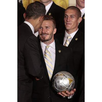 David Beckham zu Besuch bei Barack Obama