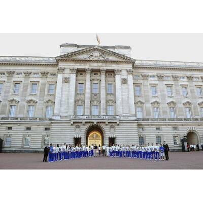 Kate Middleton & Prinz William bei der olympischen Eröffnung vorm Buckingham Palace