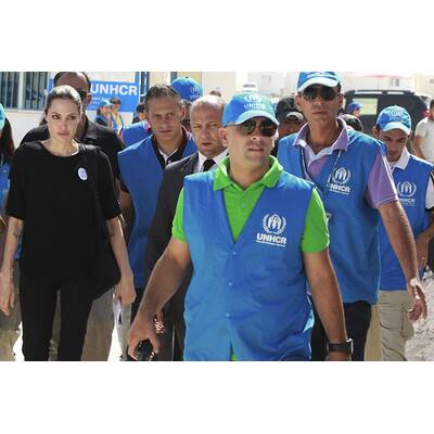 Angelina Jolie besucht Flüchtlichgslager in Jordanien