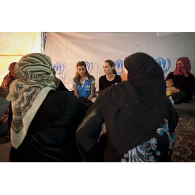 Angelina Jolie besucht Flüchtlichgslager in Jordanien