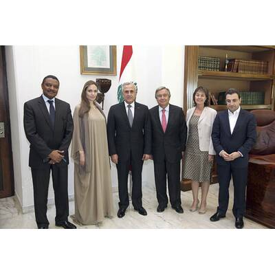 Angelina Jolie besucht Flüchtlichgslager in Jordanien