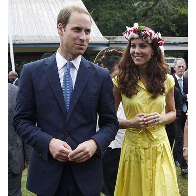 William & Kate: Lächeln trotz Nackt-Skandal