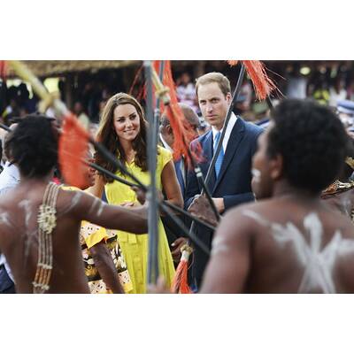 William & Kate: Lächeln trotz Nackt-Skandal