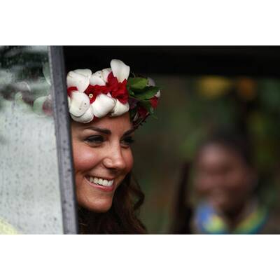 William & Kate: Lächeln trotz Nackt-Skandal