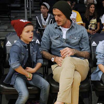 Ein Tag ohne die Mädels: David Beckham & seine Burschen
