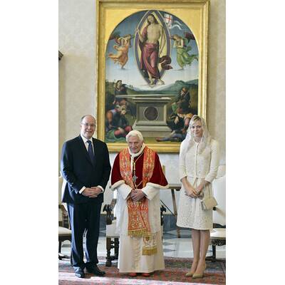 Charlene von Monaco und Albert: Vatikan-Visite