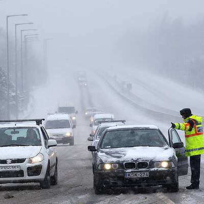 Schnee-Chaos in Ungarn