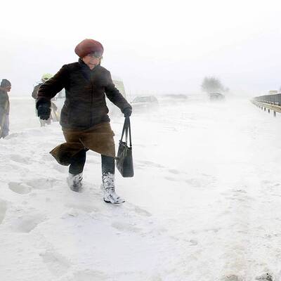 Schnee-Chaos in Ungarn