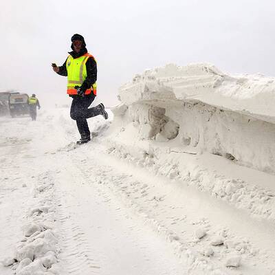 Schnee-Chaos in Ungarn
