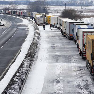 Schnee-Chaos in Ungarn