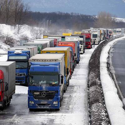 Schnee-Chaos in Ungarn