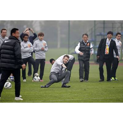David Beckham: Ausrutscher am Fußballfeld