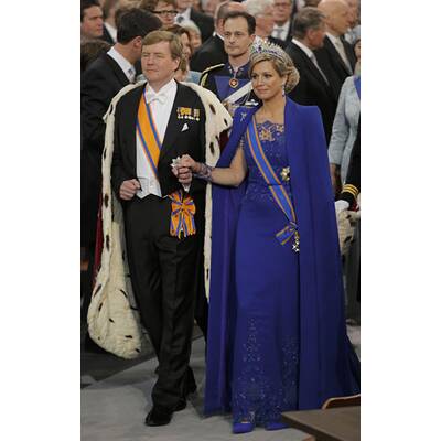 Schöne Königin Máxima bei der Inthronisierung