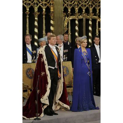 Schöne Königin Máxima bei der Inthronisierung