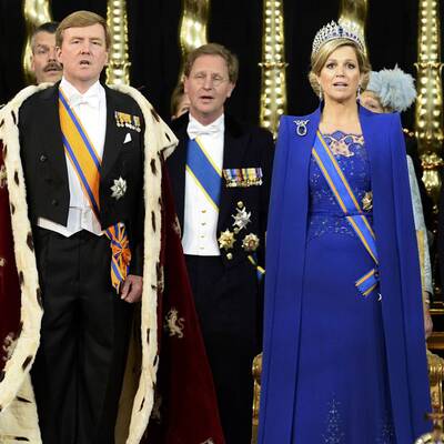 Schöne Königin Máxima bei der Inthronisierung