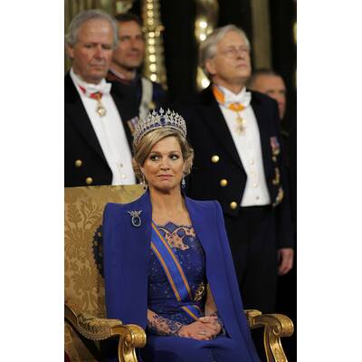 Schöne Königin Máxima bei der Inthronisierung