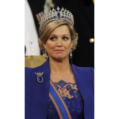 Schöne Königin Máxima bei der Inthronisierung