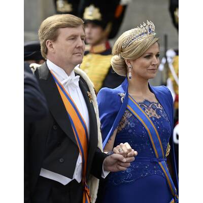 Schöne Königin Máxima bei der Inthronisierung