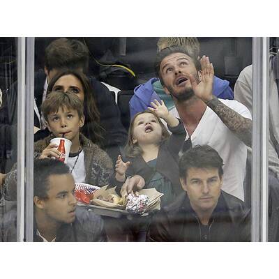 Beckhams: Familienausflug zum Eishockey