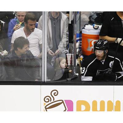 Beckhams: Familienausflug zum Eishockey