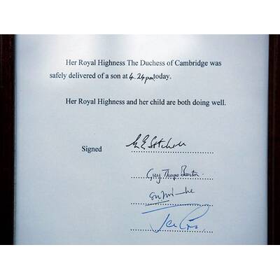 Die Verkündungs-Urkunde