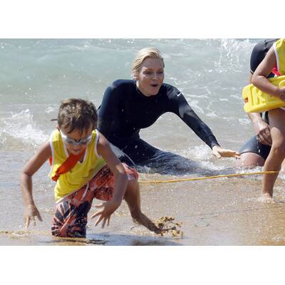 Fürstin Charlène in ihrem Element